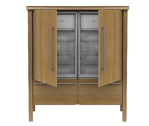 Kühlschrankmodul 8.1 Buche