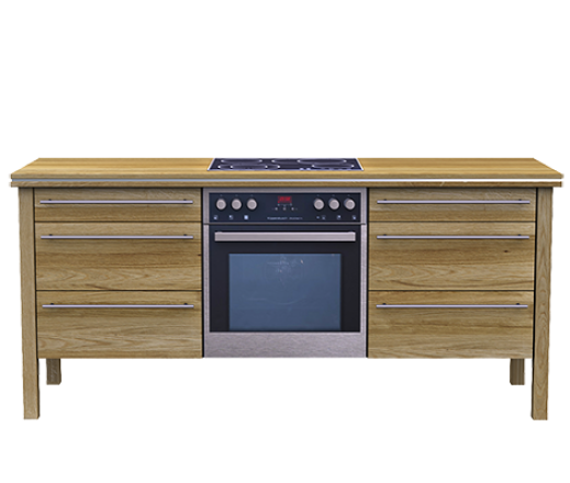 Kochinsel I2.1-195 Eiche