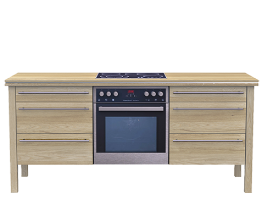 Kochinsel I2.1-195 gekalkt