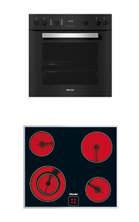 Herdset Miele H2456 E & KM6012